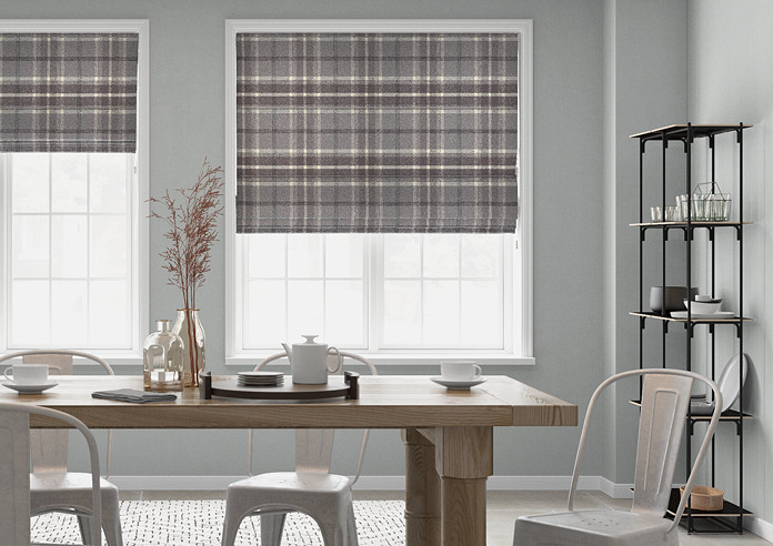 Highland, Dove Grey - Roman Blind - Image 3